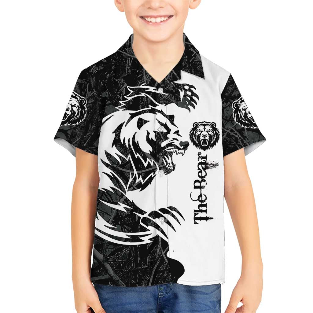 The Bear Tattoo Family Matching Summer Maxi Dress and Hawaiian Shirt Bear In Forest