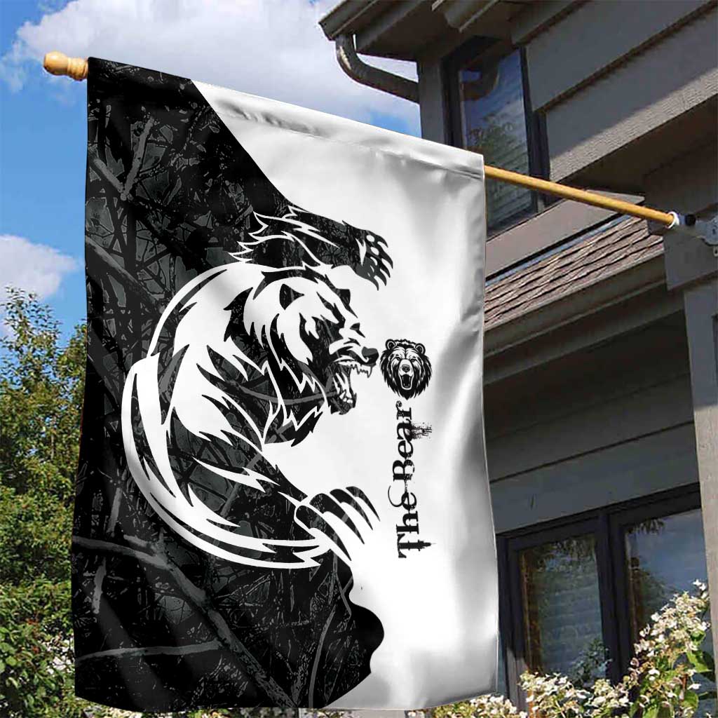 The Bear Tattoo Garden Flag Bear In Forest