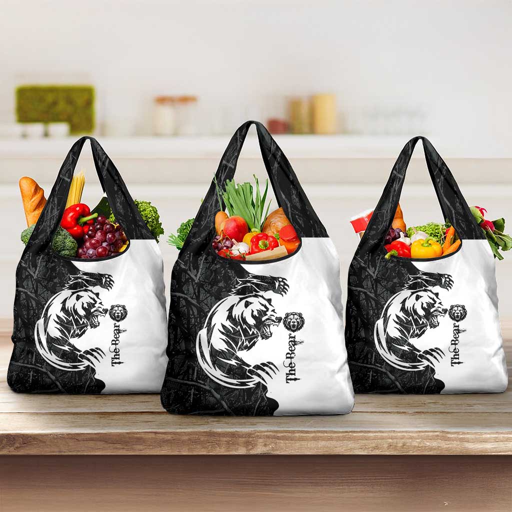 The Bear Tattoo Grocery Bag Bear In Forest