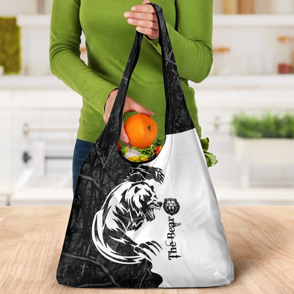 The Bear Tattoo Grocery Bag Bear In Forest