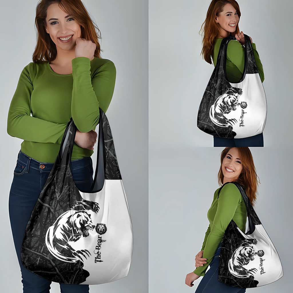 The Bear Tattoo Grocery Bag Bear In Forest