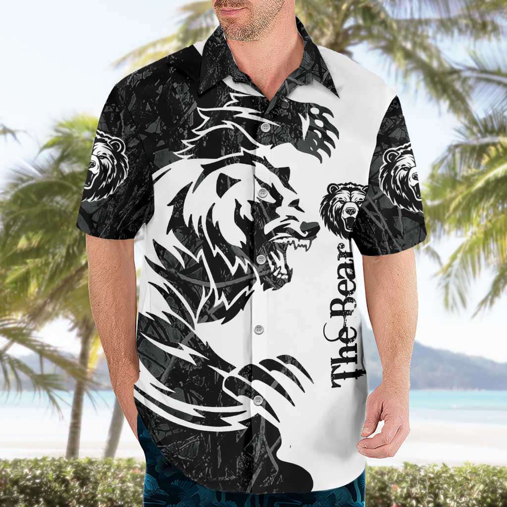 The Bear Tattoo Hawaiian Shirt Bear In Forest