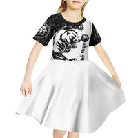 The Bear Tattoo Kid Short Sleeve Dress Bear In Forest