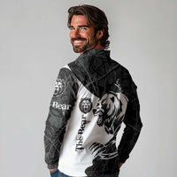 The Bear Tattoo Long Sleeve Polo Shirt Bear In Forest