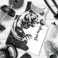 The Bear Tattoo Men Tank Top Bear In Forest