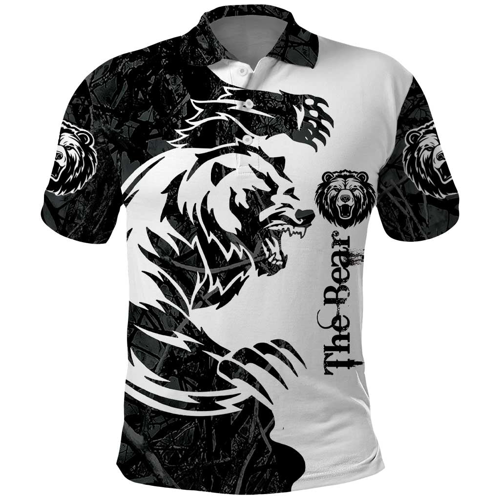 The Bear Tattoo Polo Shirt Bear In Forest