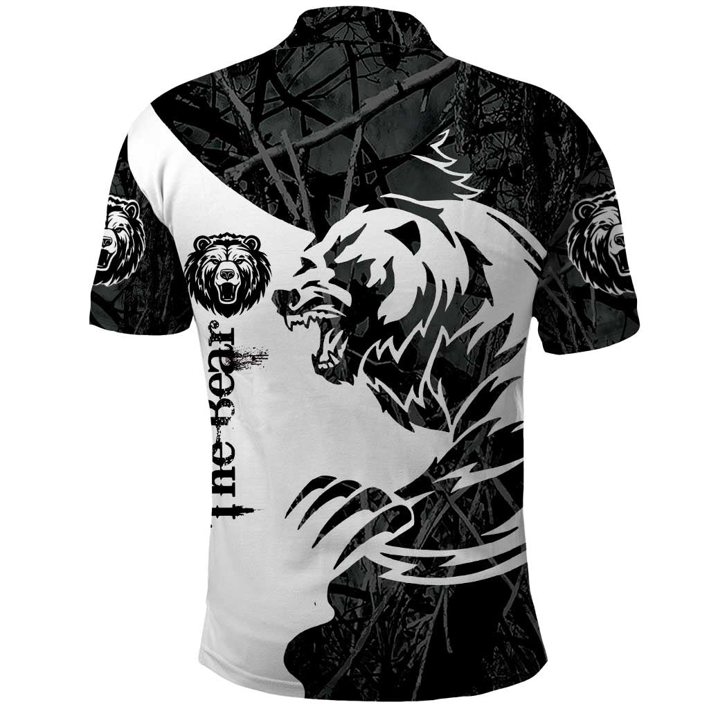 The Bear Tattoo Polo Shirt Bear In Forest