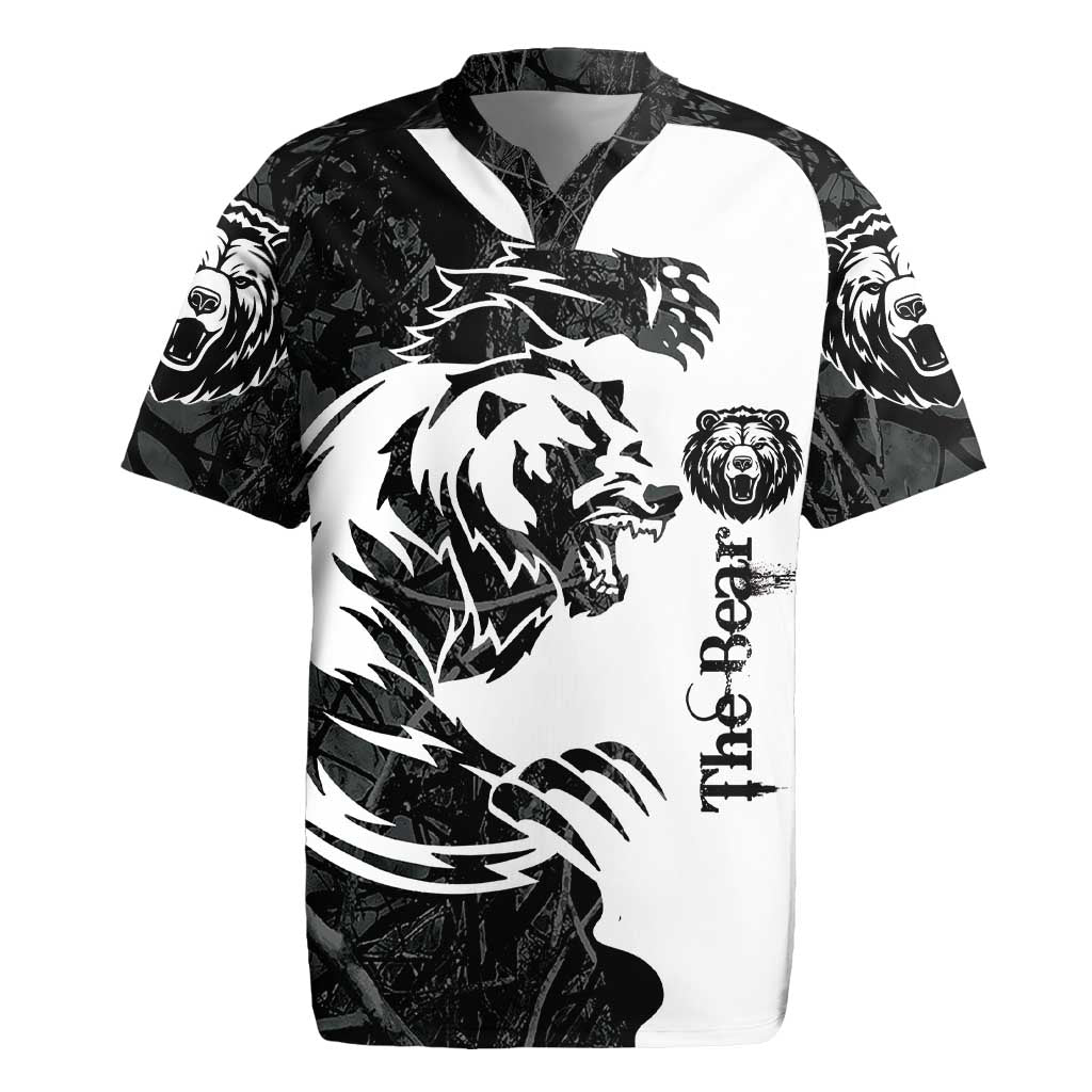 The Bear Tattoo Rugby Jersey Bear In Forest