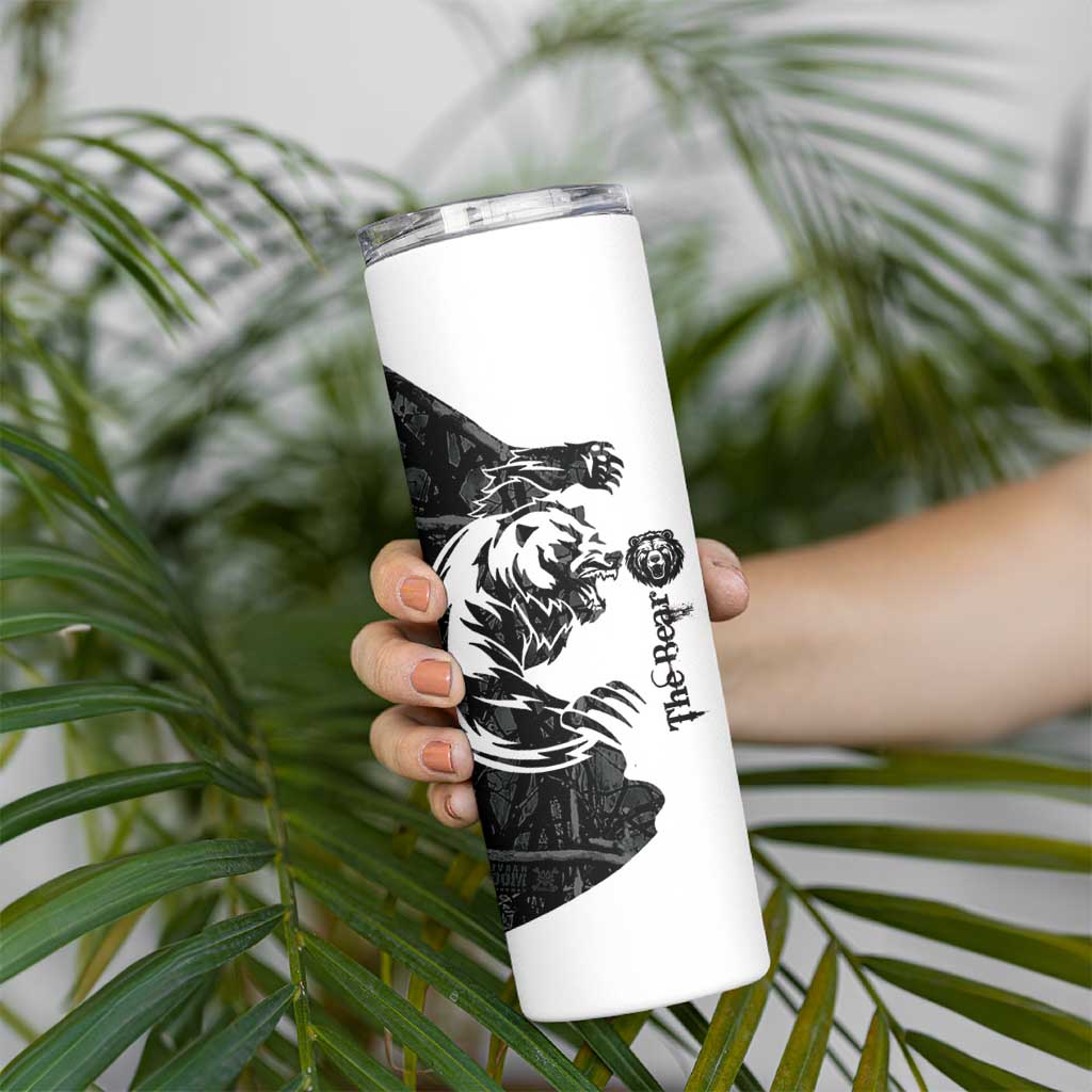 The Bear Tattoo Skinny Tumbler Bear In Forest