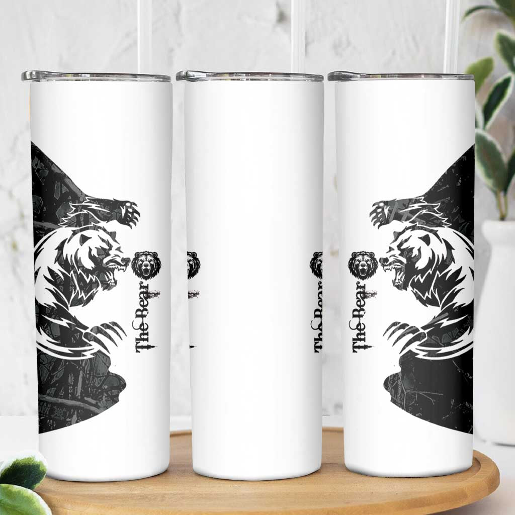 The Bear Tattoo Skinny Tumbler Bear In Forest