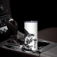 The Bear Tattoo Skinny Tumbler Bear In Forest