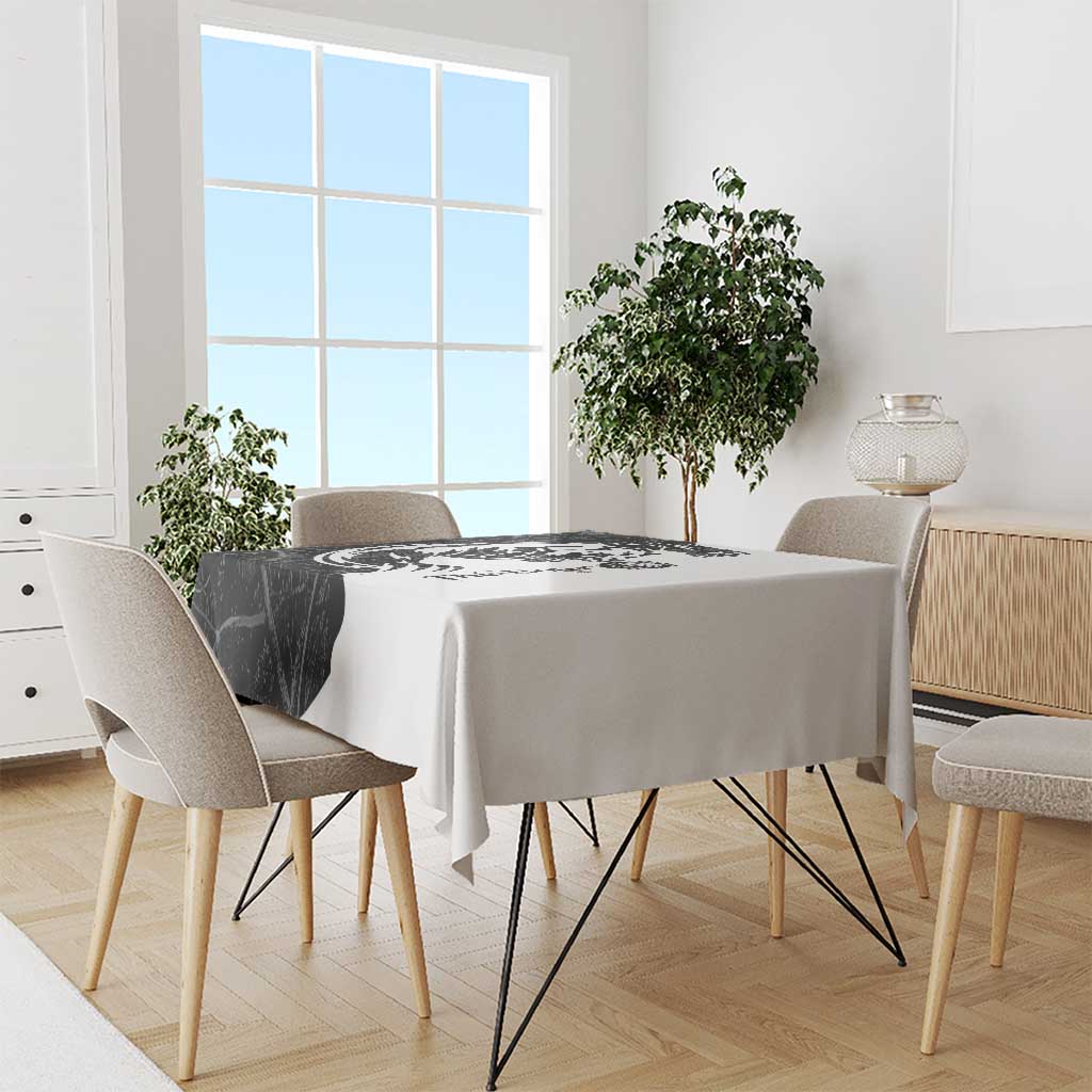 The Bear Tattoo Tablecloth Bear In Forest - Wonder Print Shop