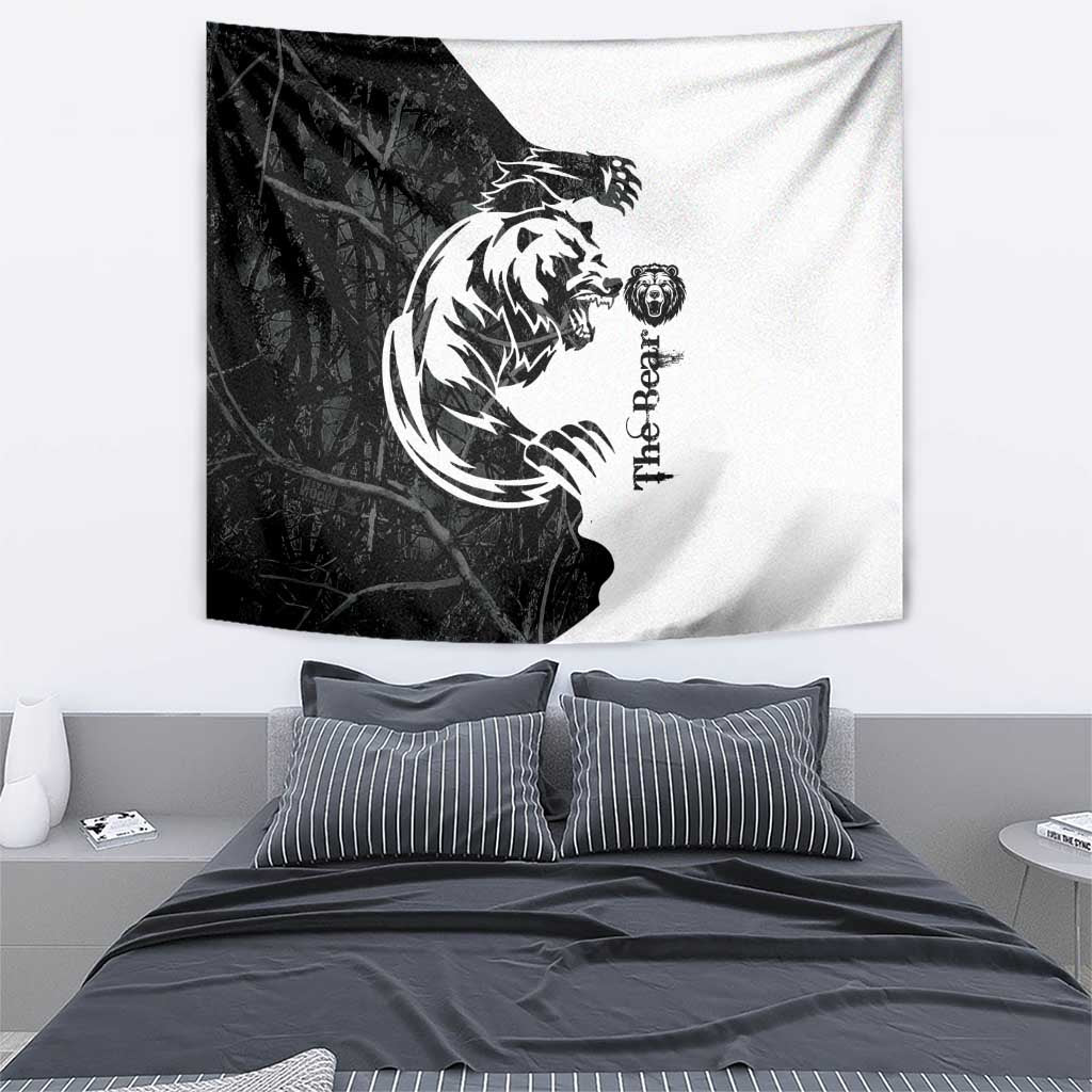 The Bear Tattoo Tapestry Bear In Forest - Wonder Print Shop