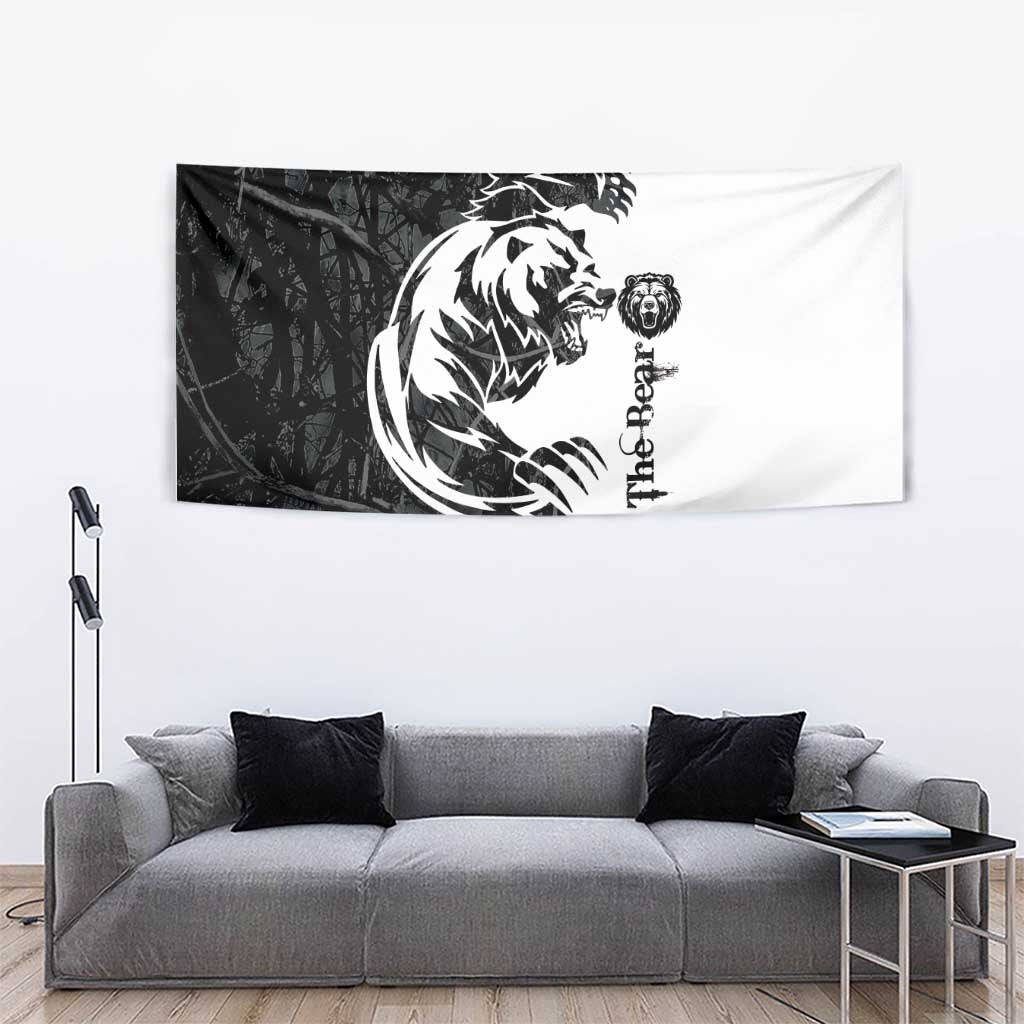 The Bear Tattoo Tapestry Bear In Forest - Wonder Print Shop