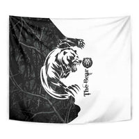 The Bear Tattoo Tapestry Bear In Forest - Wonder Print Shop