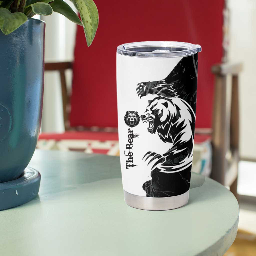 The Bear Tattoo Tumbler Cup Bear In Forest