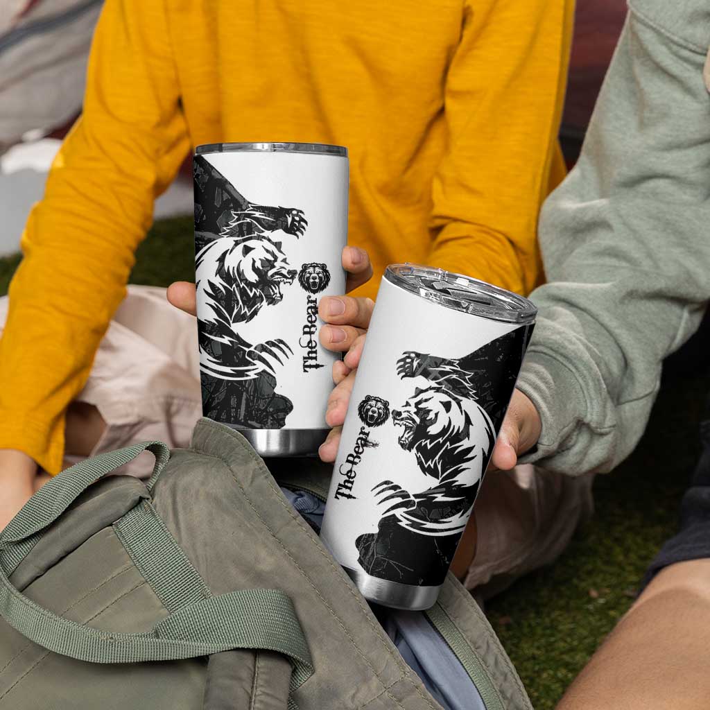 The Bear Tattoo Tumbler Cup Bear In Forest