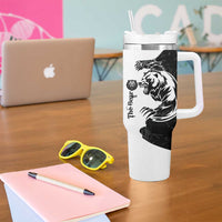 The Bear Tattoo Tumbler With Handle Bear In Forest