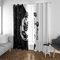 The Bear Tattoo Window Curtain Bear In Forest - Wonder Print Shop