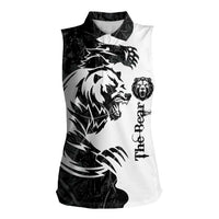 The Bear Tattoo Women Sleeveless Polo Shirt Bear In Forest - Wonder Print Shop