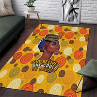 African She Believed Area Rug She Could So She Did