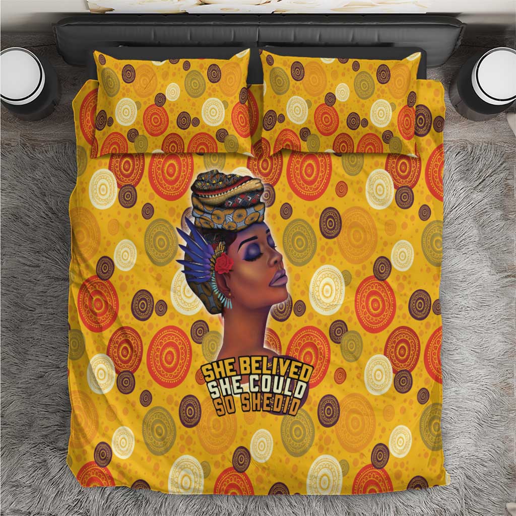 African She Believed Bedding Set She Could So She Did