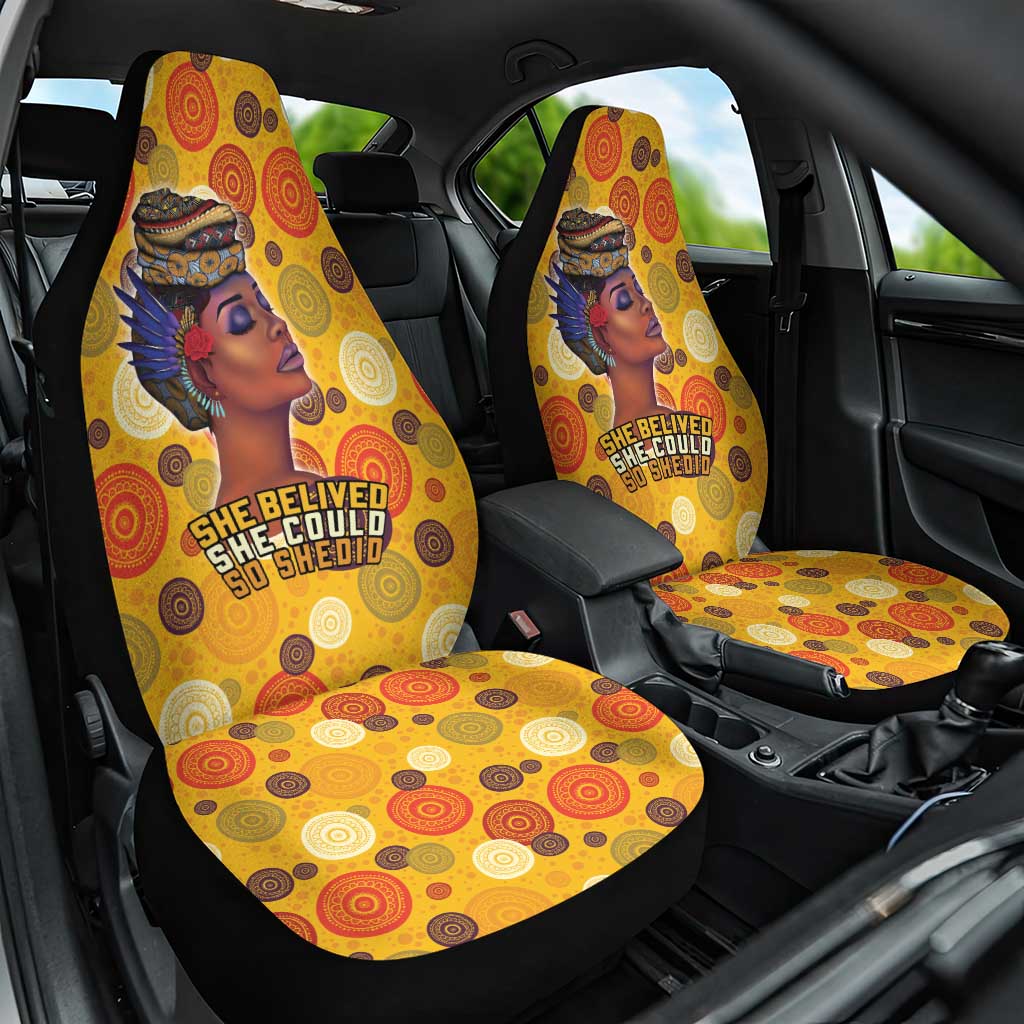 African She Believed Car Seat Cover She Could So She Did