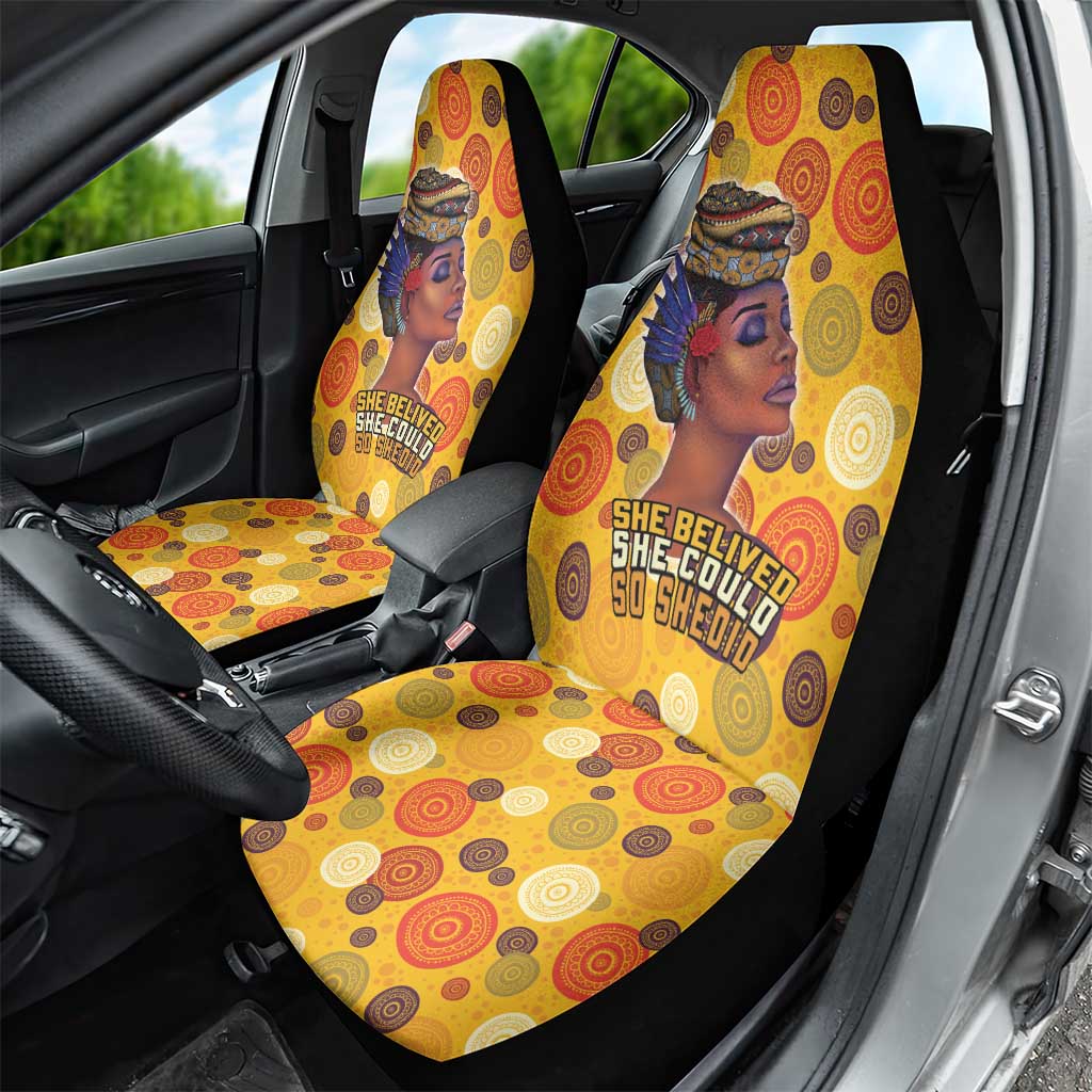 African She Believed Car Seat Cover She Could So She Did