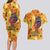 African She Believed Couples Matching Long Sleeve Bodycon Dress and Hawaiian Shirt She Could So She Did