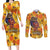 African She Believed Couples Matching Long Sleeve Bodycon Dress and Long Sleeve Button Shirt She Could So She Did