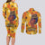 African She Believed Couples Matching Long Sleeve Bodycon Dress and Long Sleeve Button Shirt She Could So She Did