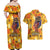 African She Believed Couples Matching Off Shoulder Maxi Dress and Hawaiian Shirt She Could So She Did