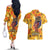African She Believed Couples Matching Off The Shoulder Long Sleeve Dress and Hawaiian Shirt She Could So She Did
