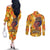 African She Believed Couples Matching Off The Shoulder Long Sleeve Dress and Long Sleeve Button Shirt She Could So She Did