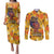 African She Believed Couples Matching Puletasi and Long Sleeve Button Shirt She Could So She Did