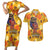 African She Believed Couples Matching Short Sleeve Bodycon Dress and Hawaiian Shirt She Could So She Did