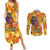 African She Believed Couples Matching Summer Maxi Dress and Long Sleeve Button Shirt She Could So She Did