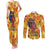 African She Believed Couples Matching Tank Maxi Dress and Long Sleeve Button Shirt She Could So She Did