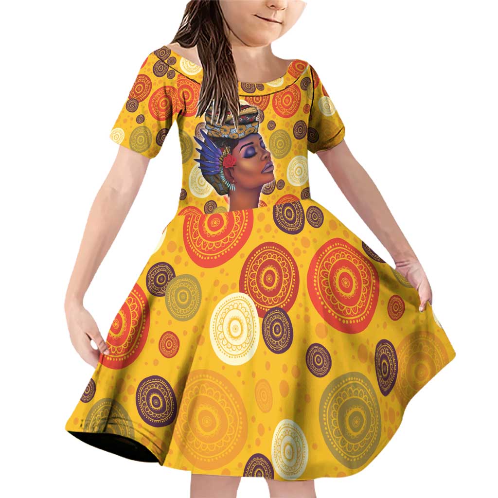 African She Believed Family Matching Off Shoulder Short Dress and Hawaiian Shirt She Could So She Did