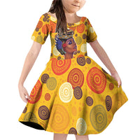 African She Believed Family Matching Off Shoulder Short Dress and Hawaiian Shirt She Could So She Did