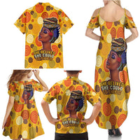 African She Believed Family Matching Summer Maxi Dress and Hawaiian Shirt She Could So She Did