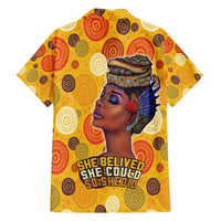 African She Believed Family Matching Tank Maxi Dress and Hawaiian Shirt She Could So She Did