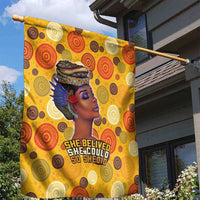 African She Believed Garden Flag She Could So She Did