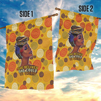 African She Believed Garden Flag She Could So She Did