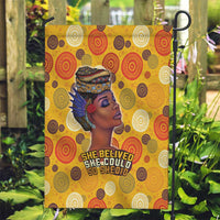 African She Believed Garden Flag She Could So She Did