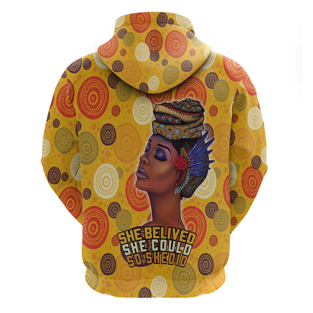 African She Believed Hoodie She Could So She Did