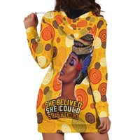 African She Believed Hoodie Dress She Could So She Did