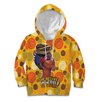 African She Believed Kid Hoodie She Could So She Did