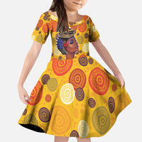 African She Believed Kid Short Sleeve Dress She Could So She Did