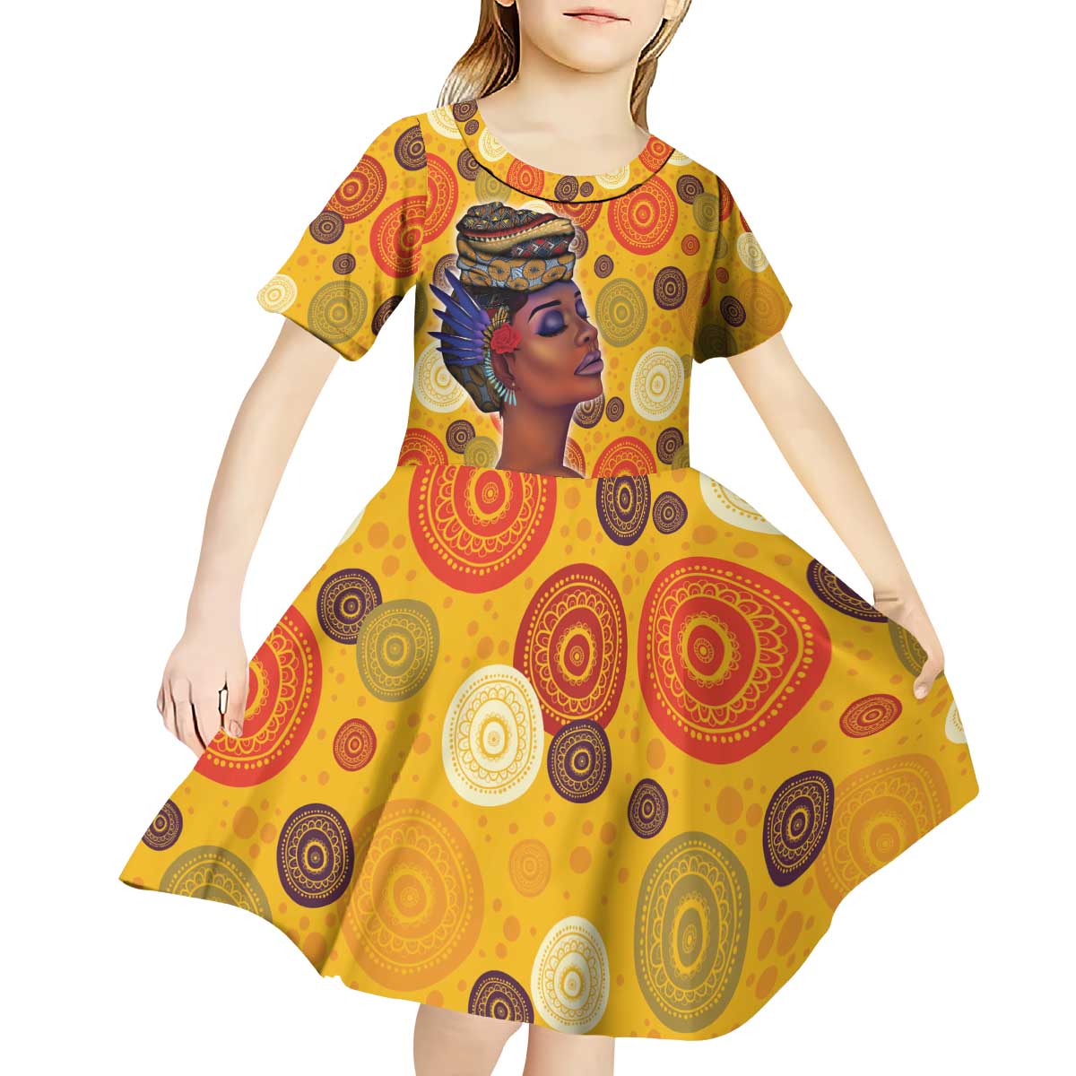 African She Believed Kid Short Sleeve Dress She Could So She Did